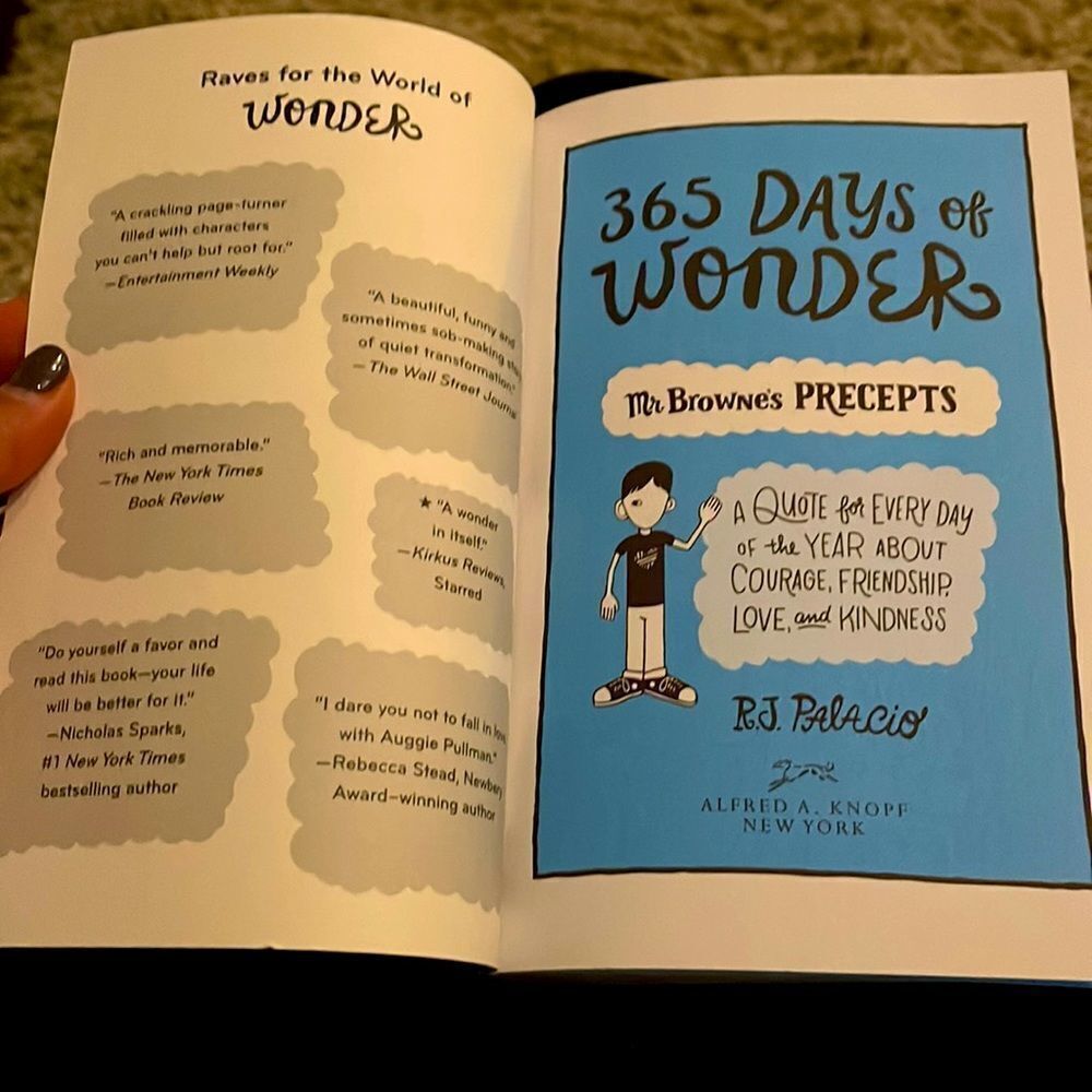 Book 365 Days of Wonder by R.J. Palacio - Picture 4 of 4
